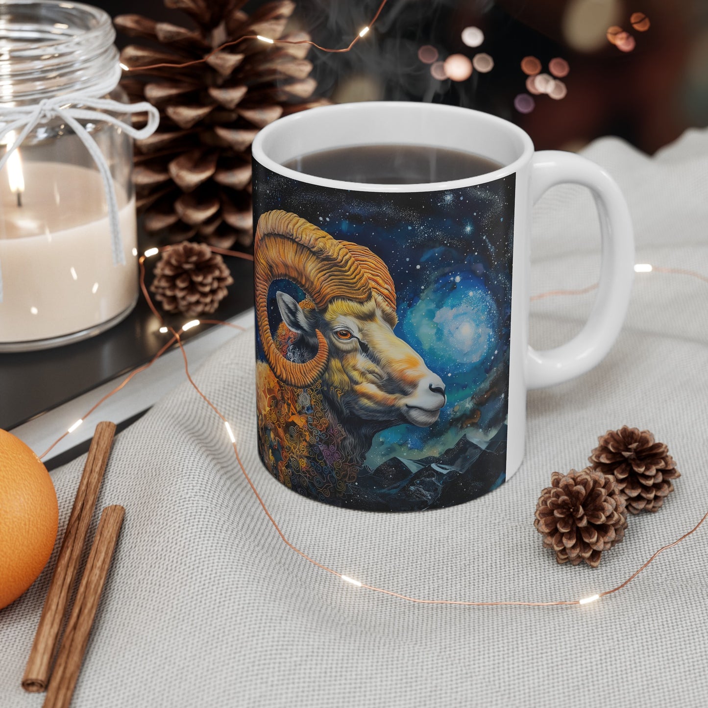 Aries Celestial #4 - Ceramic Zodiac Mug Collection