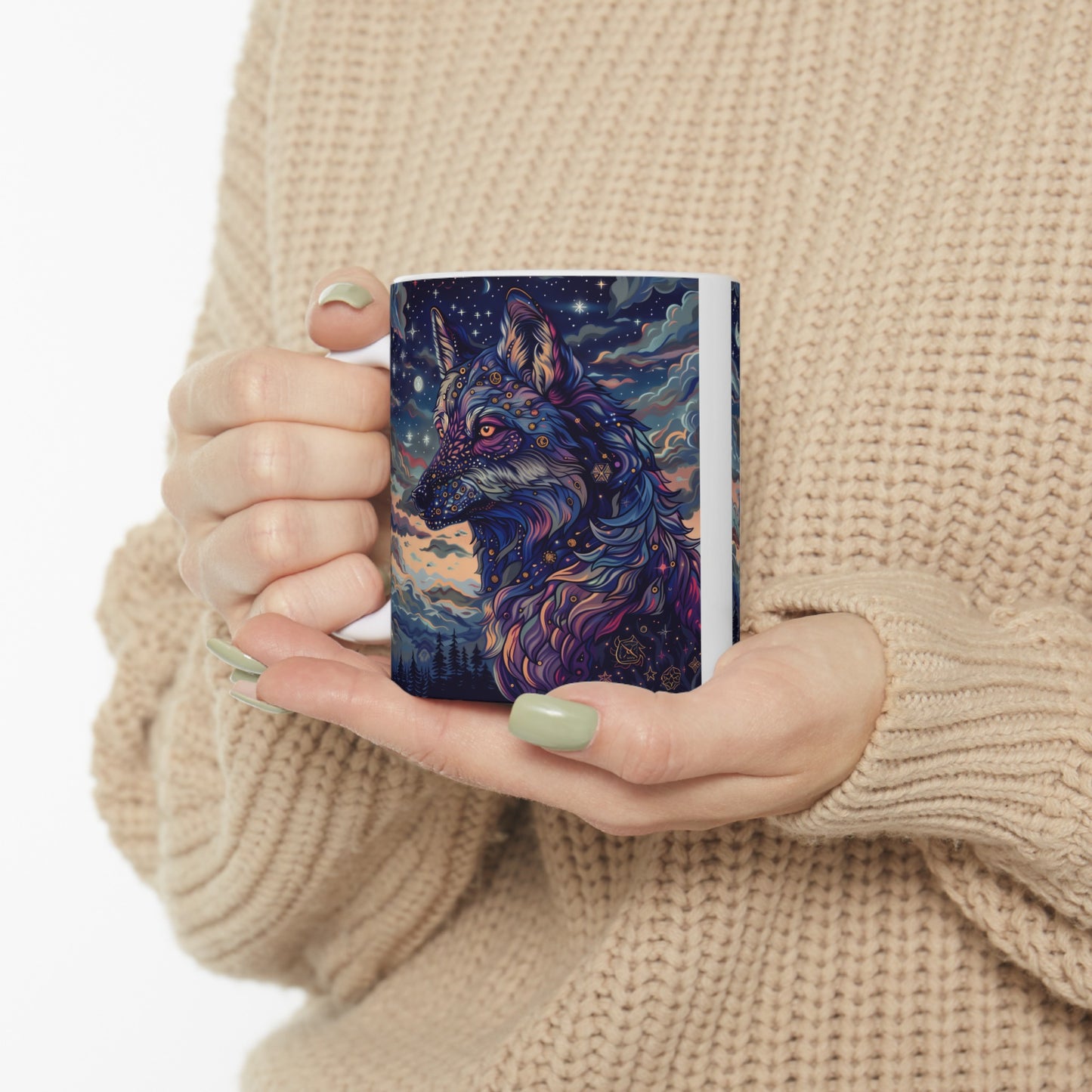 Cosmic Wolf D - Ceramic Mug Collection