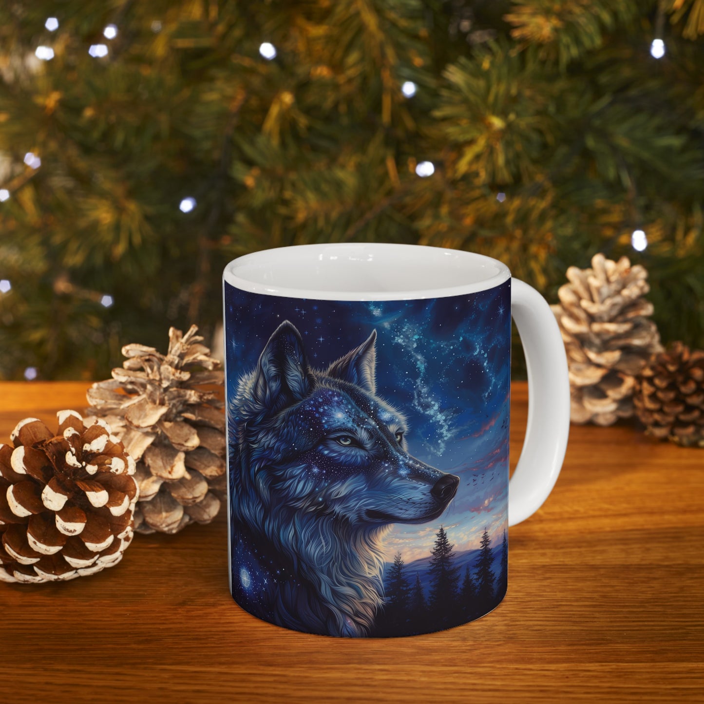 Cosmic Wolf B - Ceramic Mug Collection