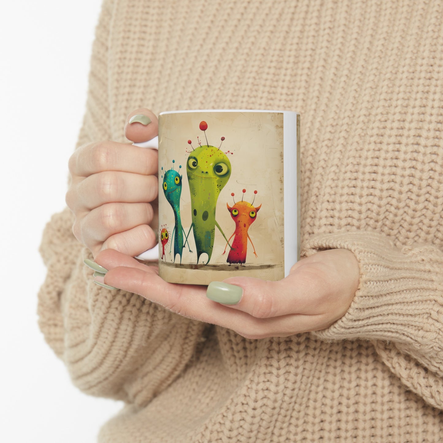 Cartoonish Aliens C - Ceramic Mug Collection