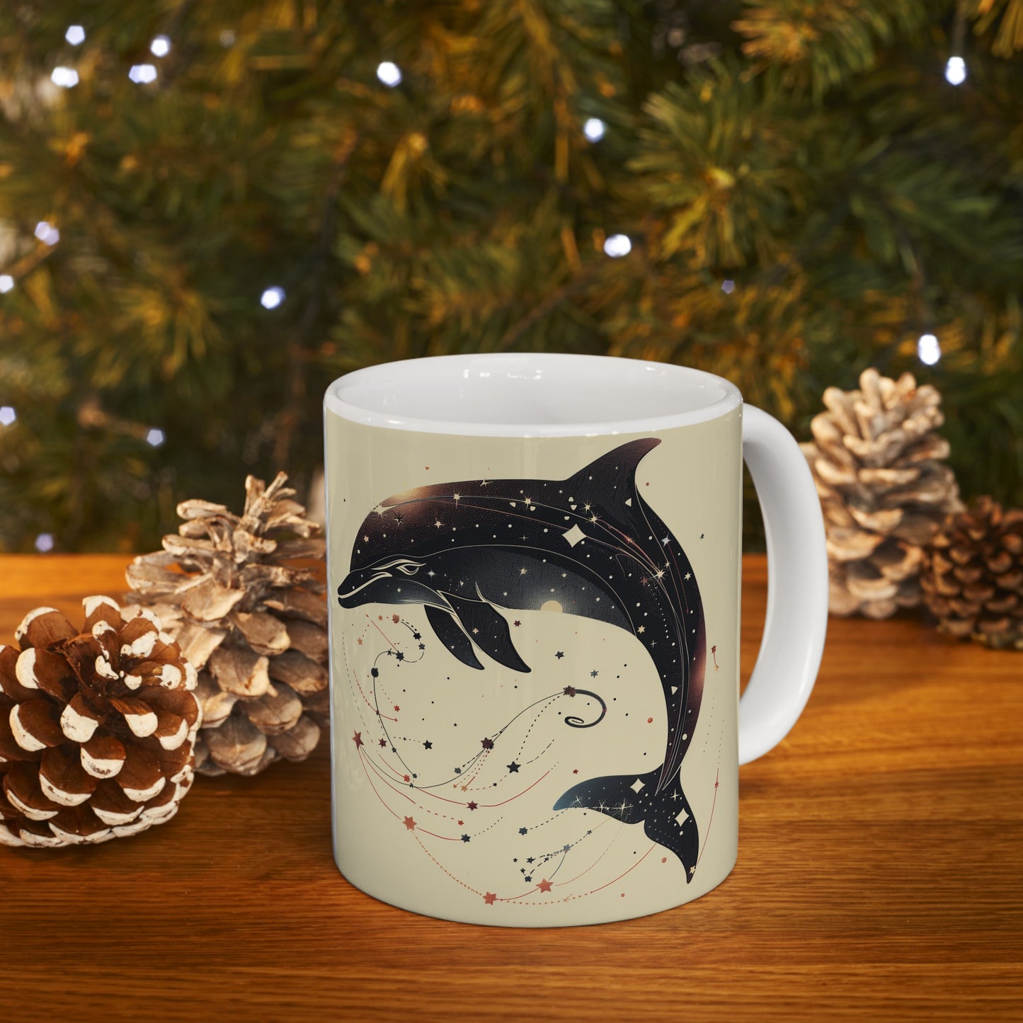 Cosmic Dolphin B - Ceramic Mug Collection