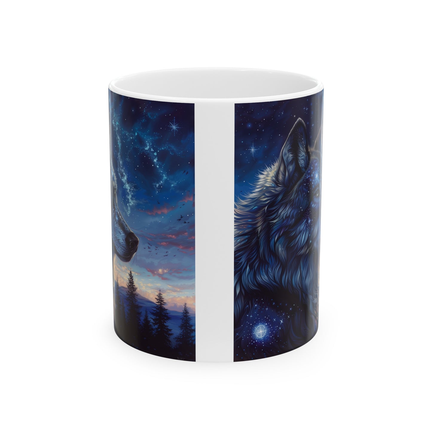 Cosmic Wolf B - Ceramic Mug Collection