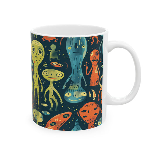 Cartoonish Aliens B - Ceramic Mug Collection