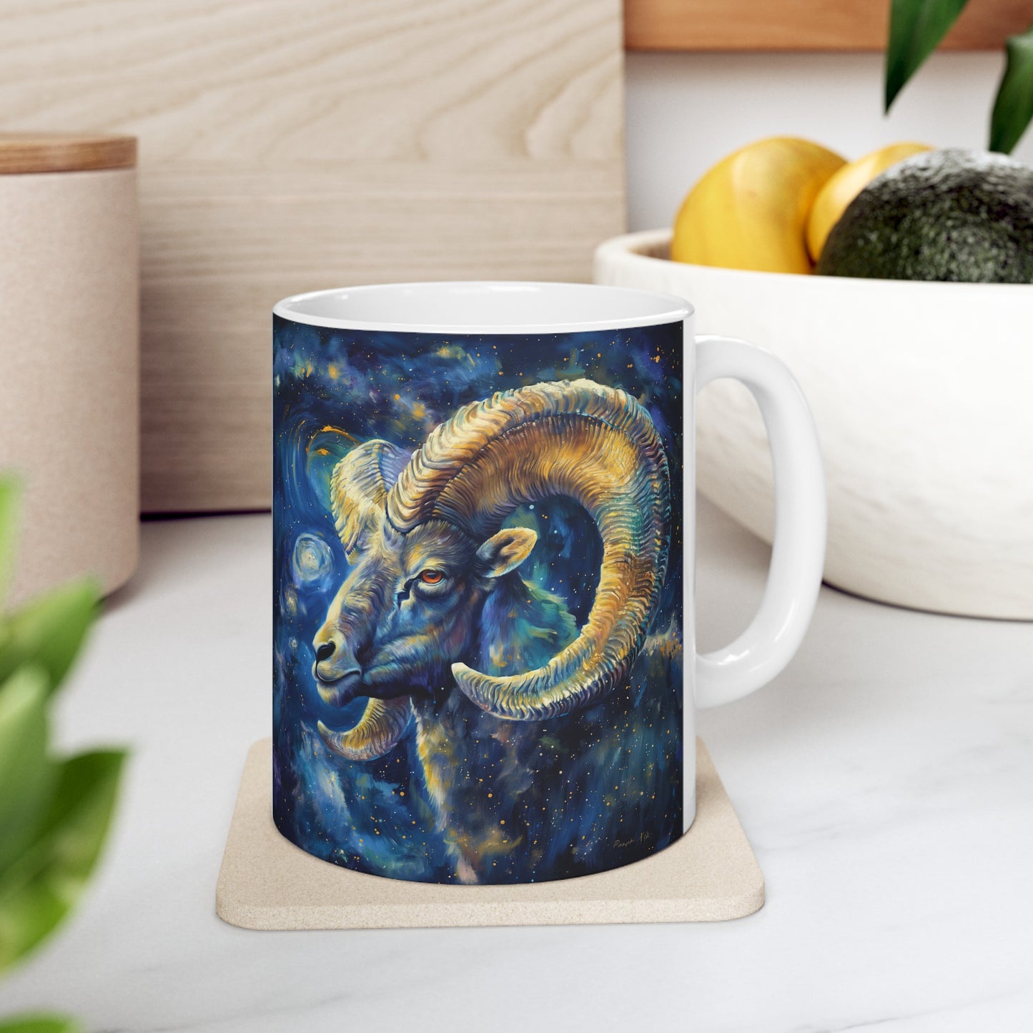 Aries Celestial #3 - Ceramic Zodiac Mug Collection