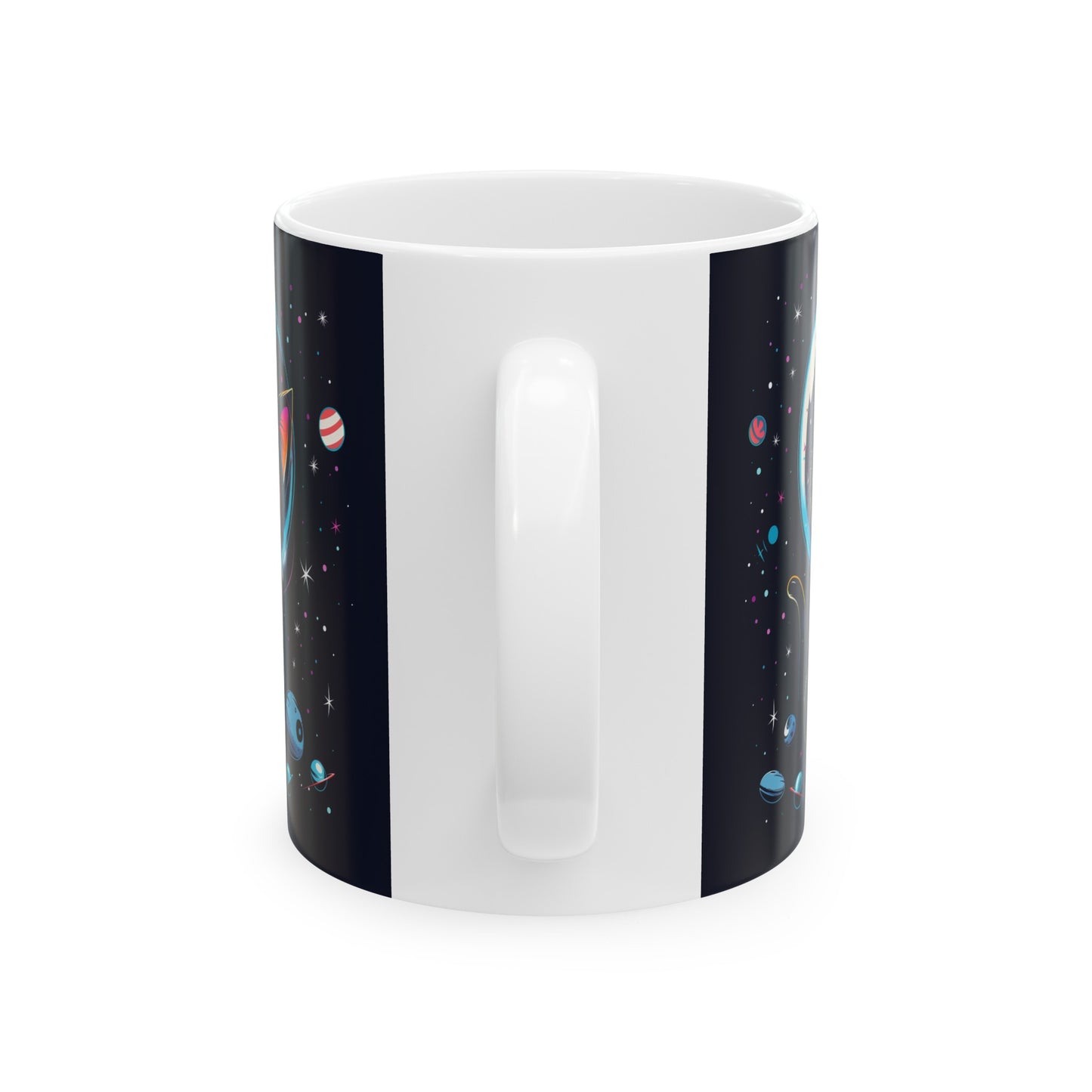 Cute Space Cat D - Ceramic Mug Collection