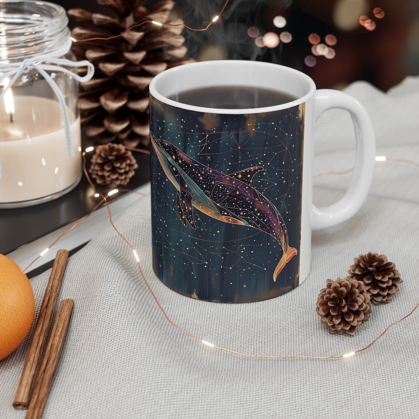 Cosmic Dolphin A - Ceramic Mug Collection