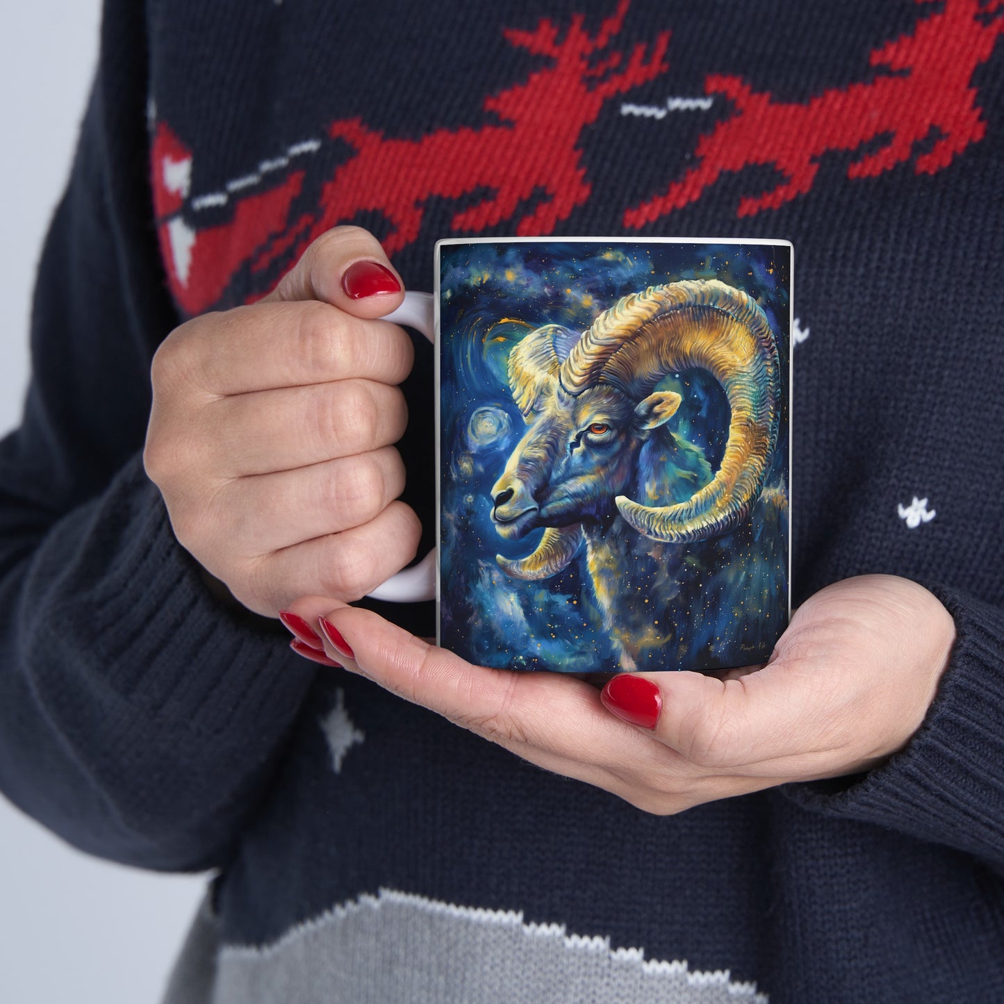 Aries Celestial #3 - Ceramic Zodiac Mug Collection