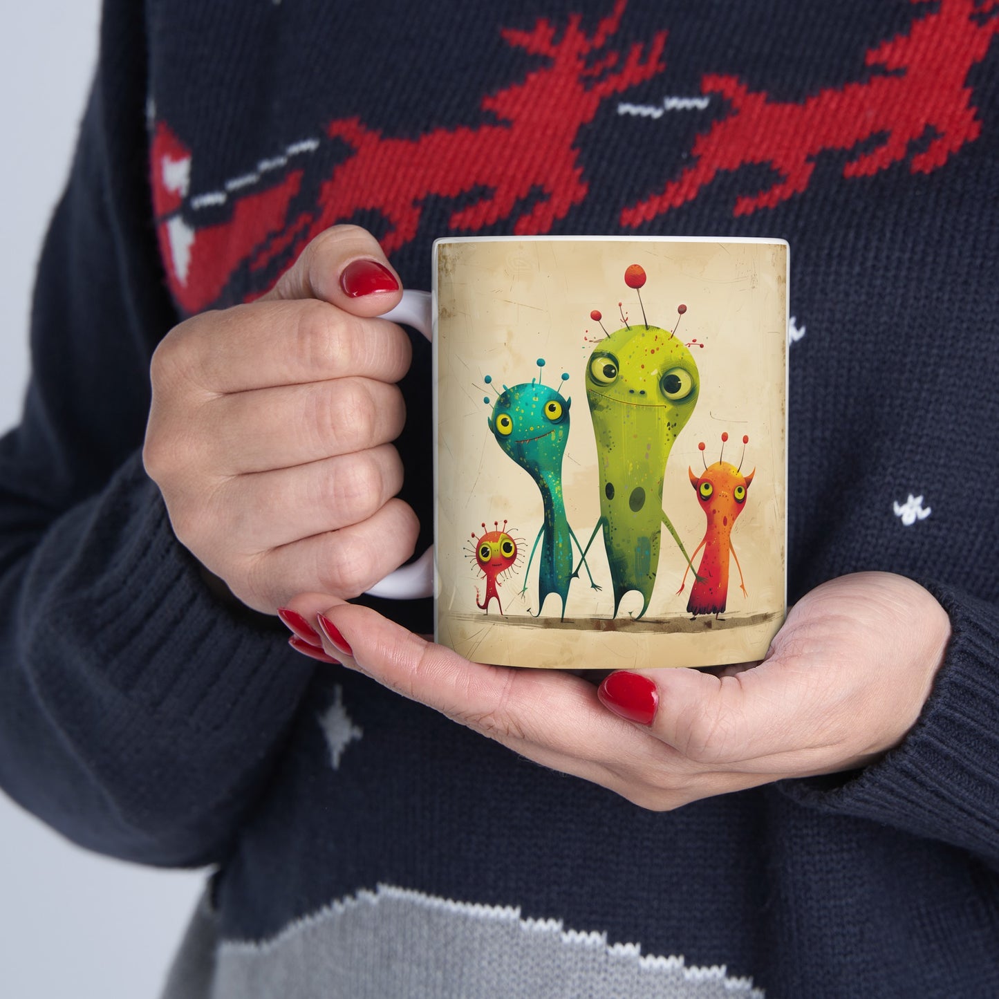 Cartoonish Aliens C - Ceramic Mug Collection