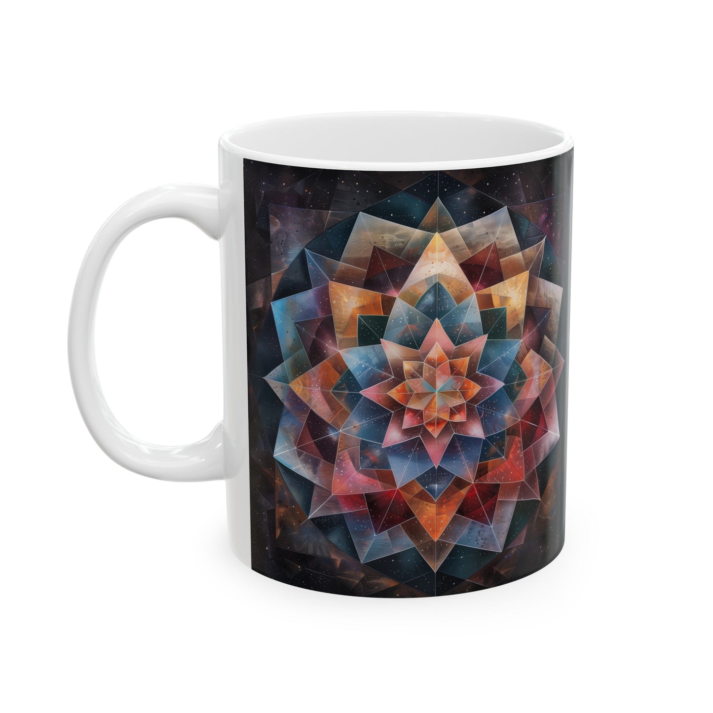 Geometric Mandala B - Ceramic Mug Collection