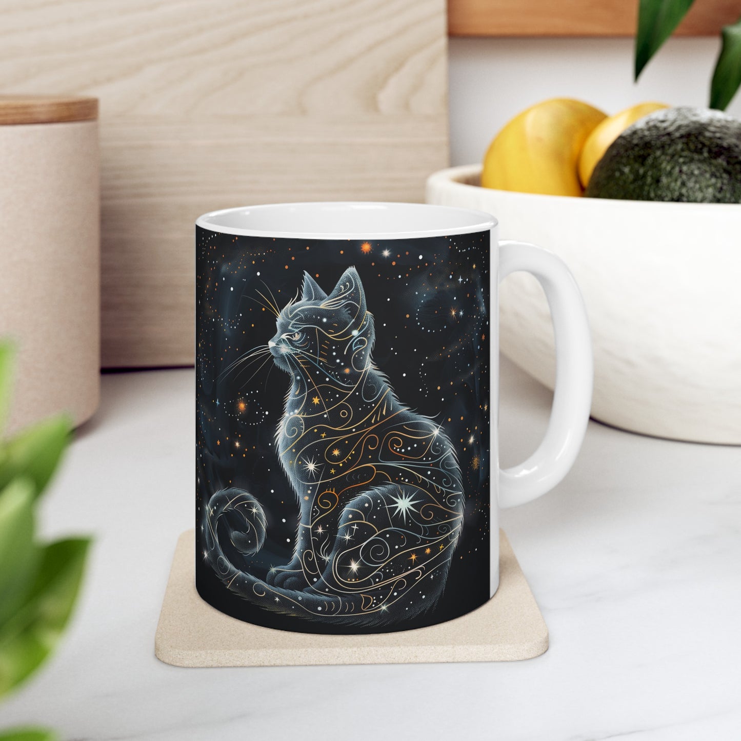 Cosmic Cat C - Ceramic Mug Collection