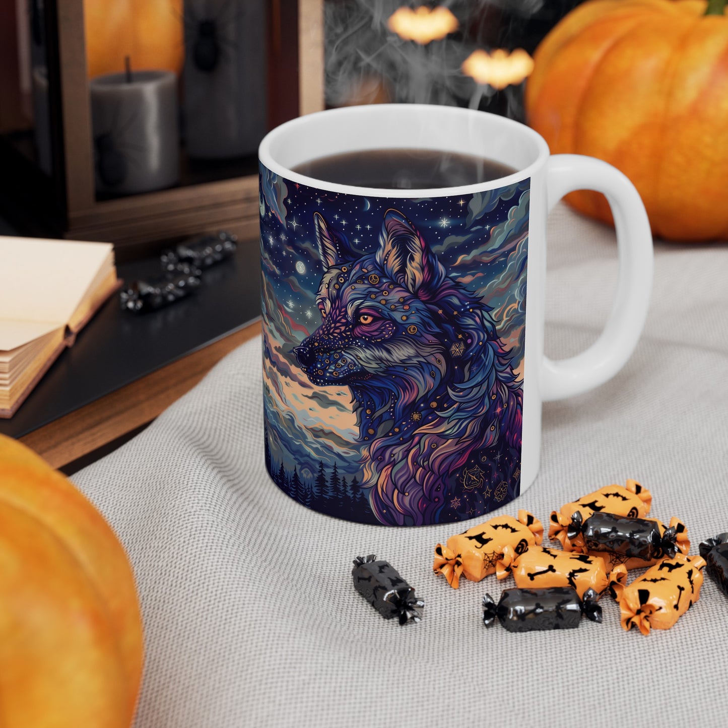 Cosmic Wolf D - Ceramic Mug Collection