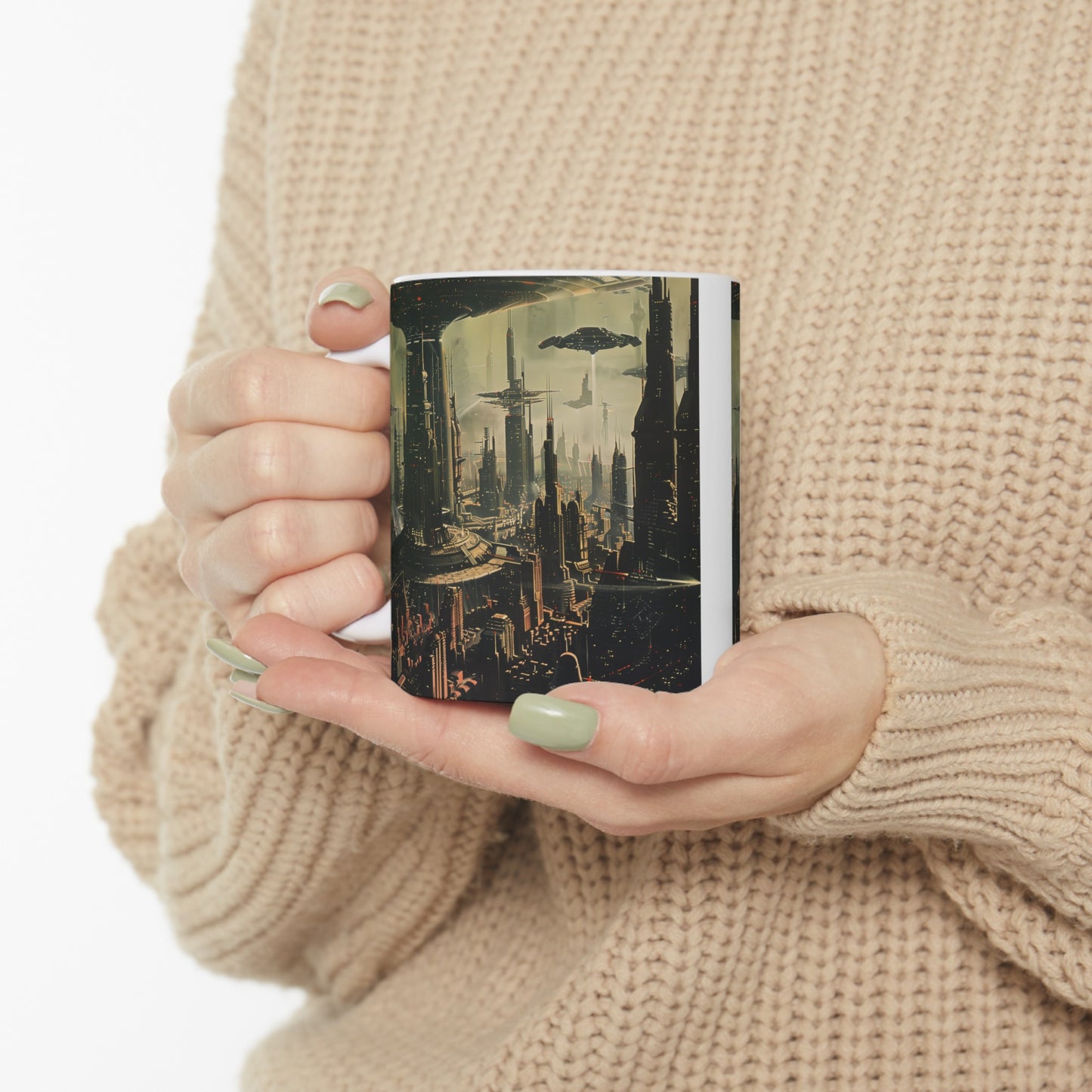 Futuristic City D - Ceramic Mug Collection