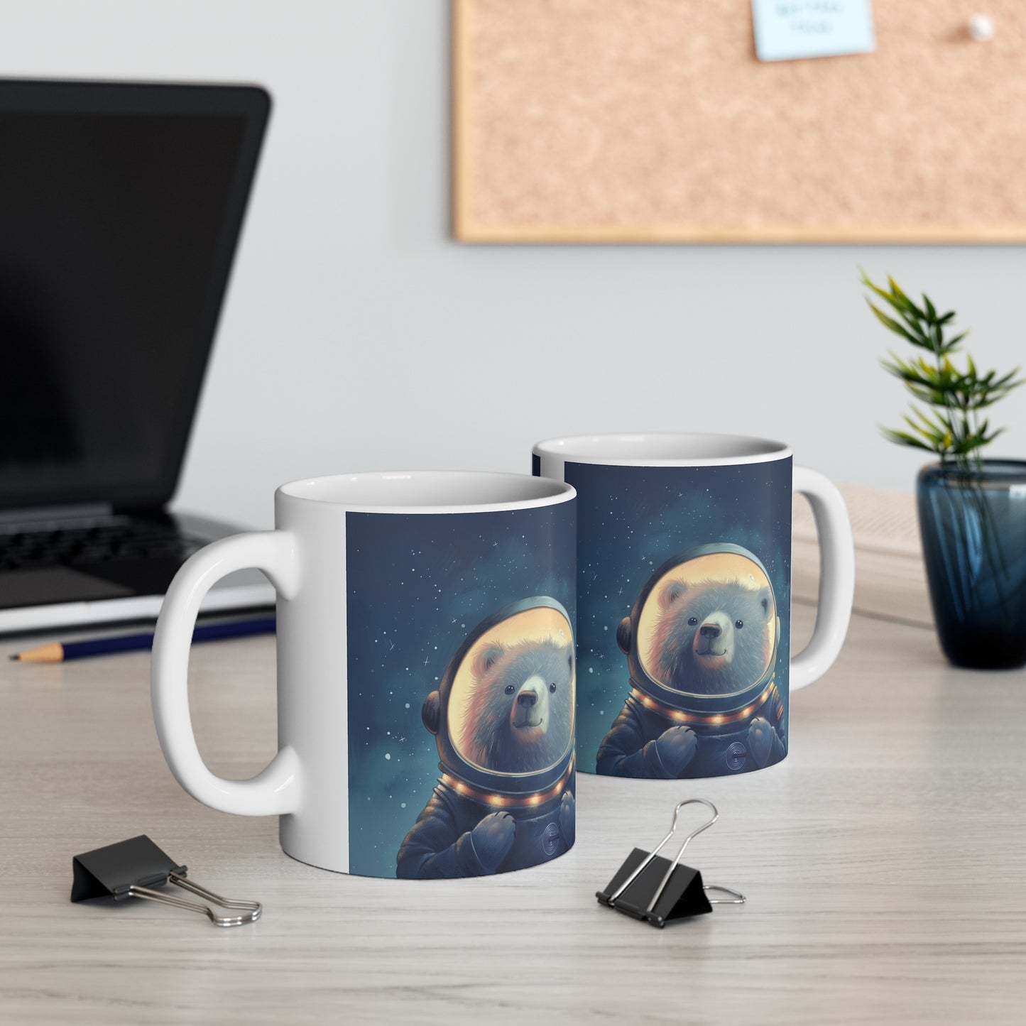 Cute Space Bear C - Ceramic Mug Collection