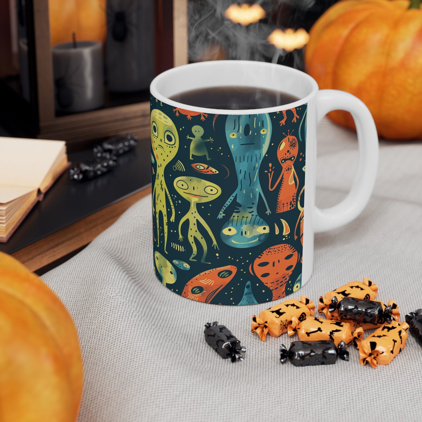 Cartoonish Aliens B - Ceramic Mug Collection