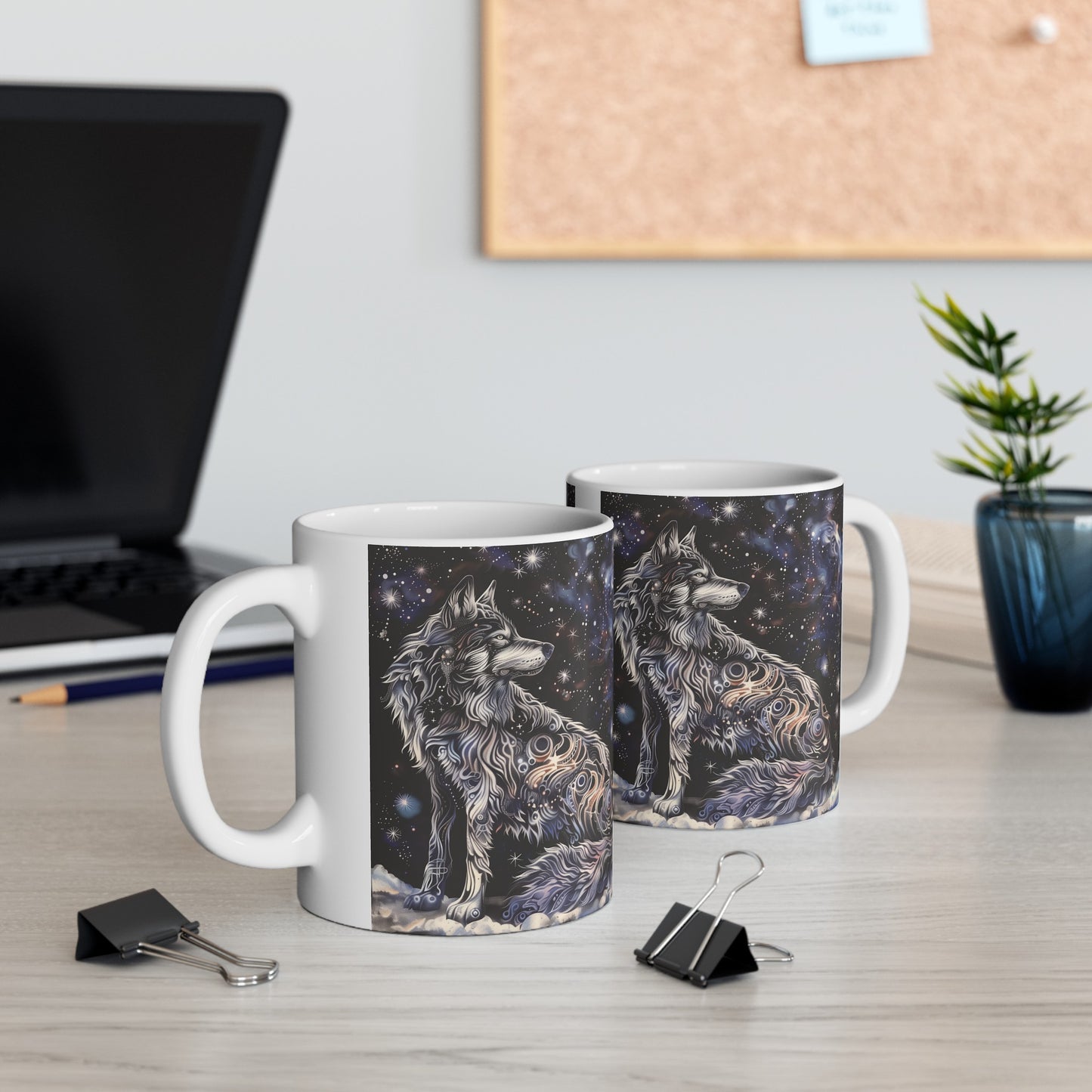 Cosmic Wolf C - Ceramic Mug Collection