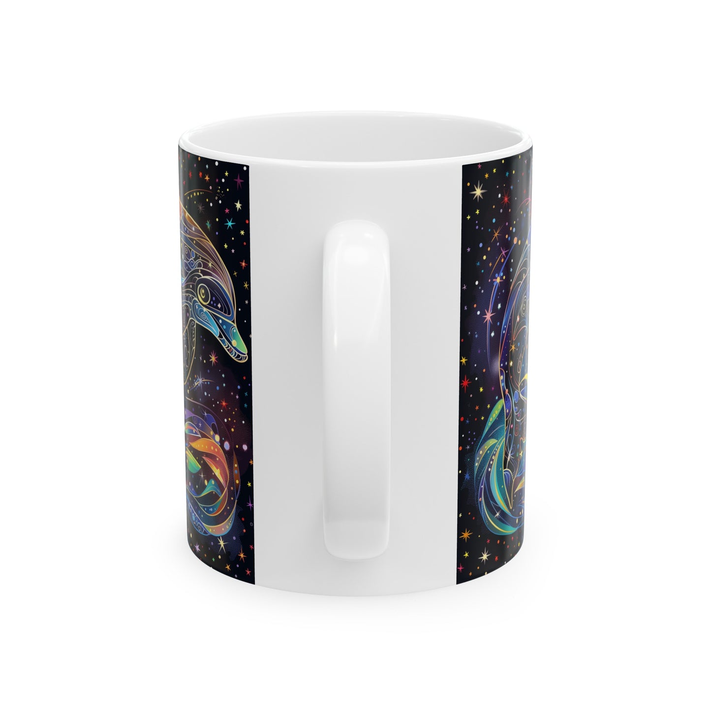 Cosmic Dolphin C - Ceramic Mug Collection