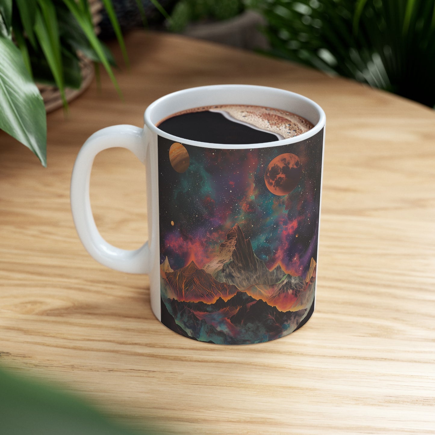 Artistic Cosmic Mountains D - Ceramic Mug Collection