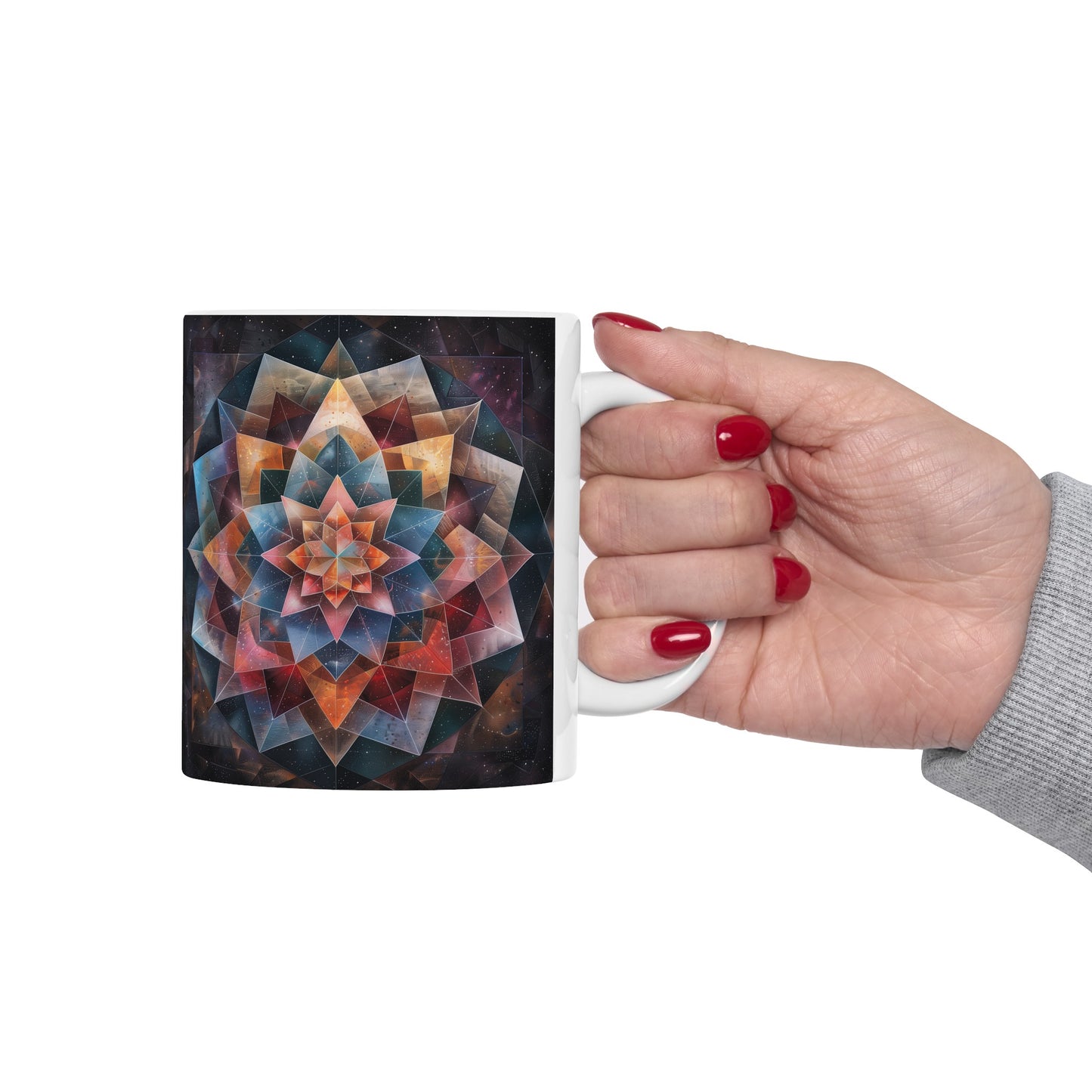 Geometric Mandala B - Ceramic Mug Collection