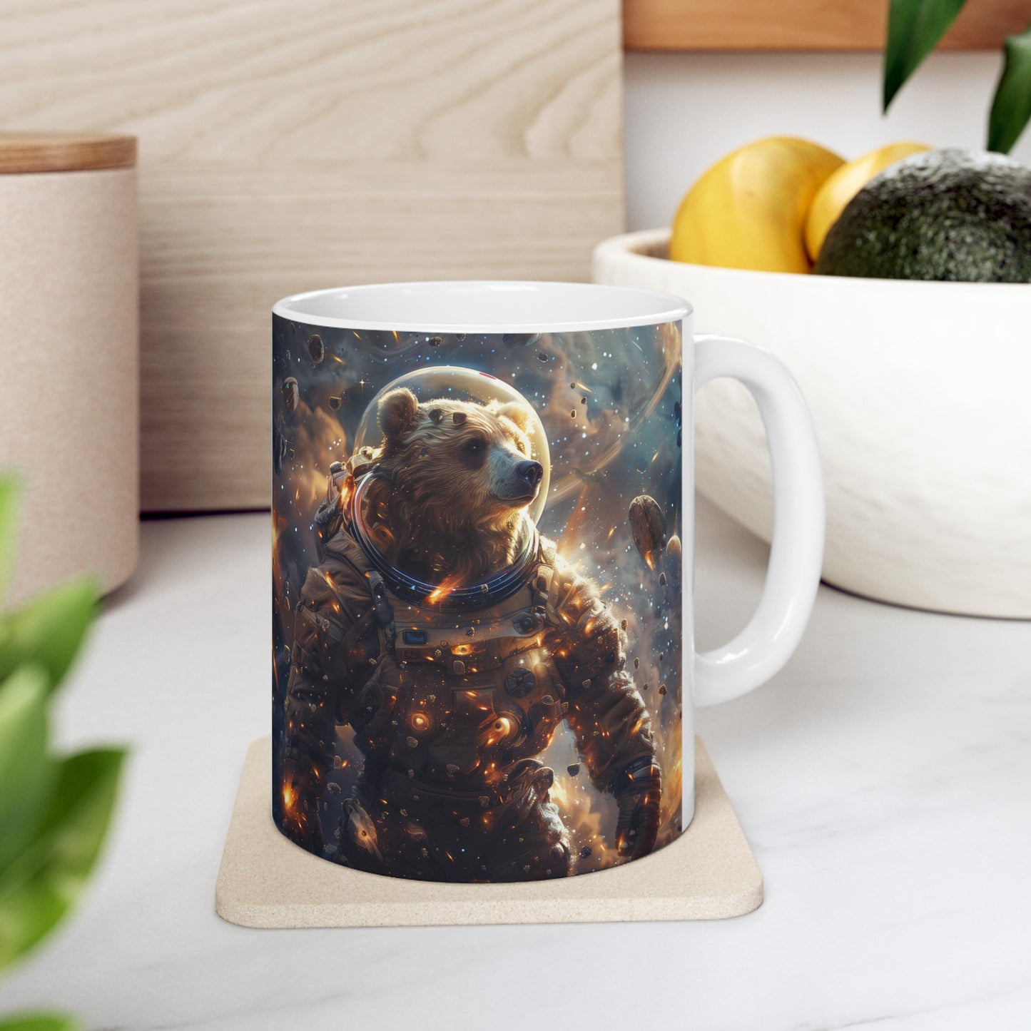 Cute Space Bear B - Ceramic Mug Collection