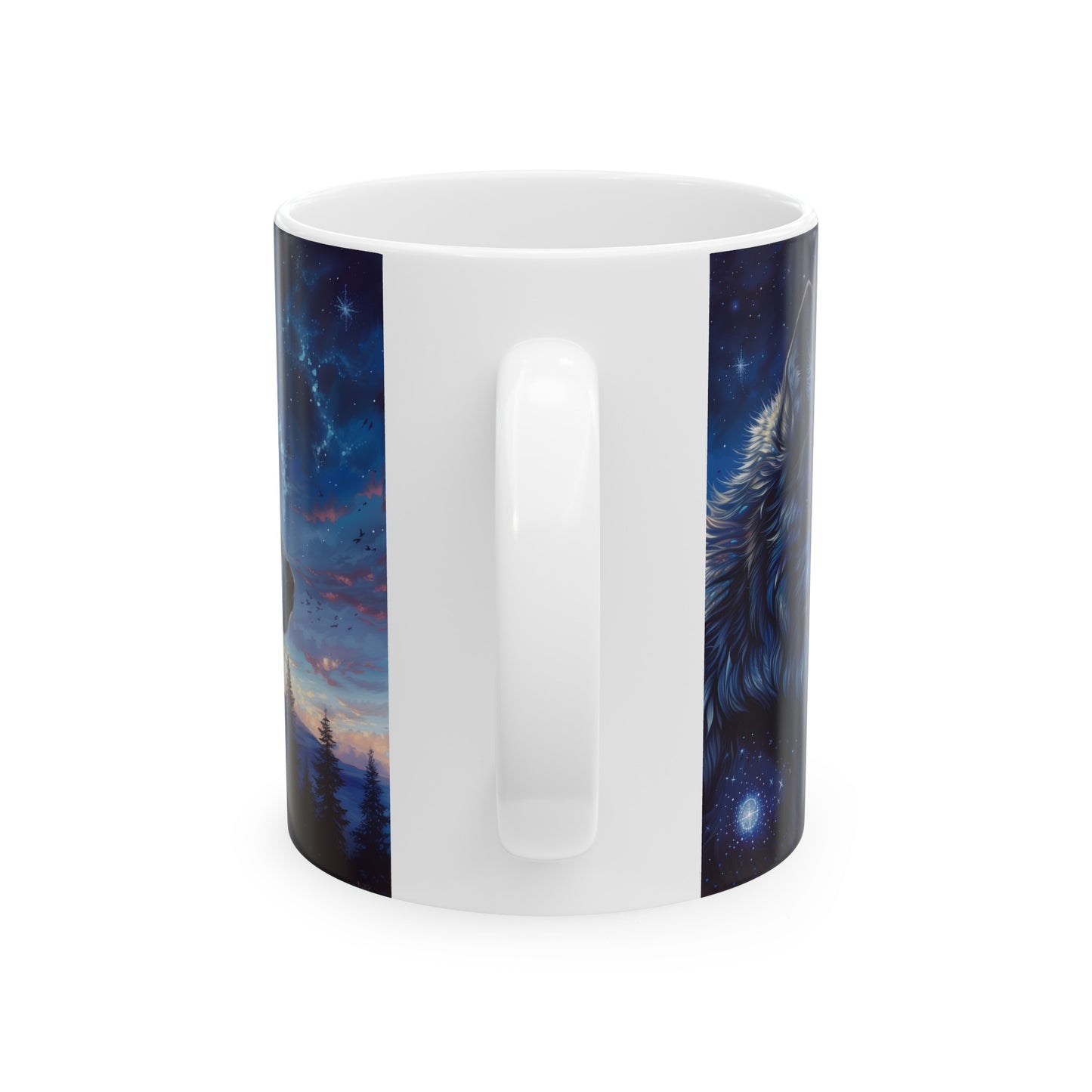 Cosmic Wolf B - Ceramic Mug Collection