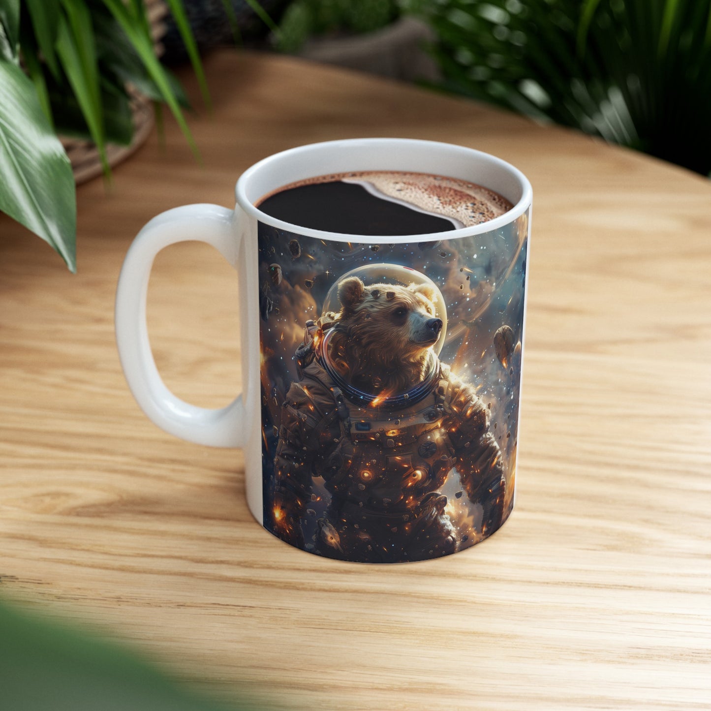 Cute Space Bear B - Ceramic Mug Collection