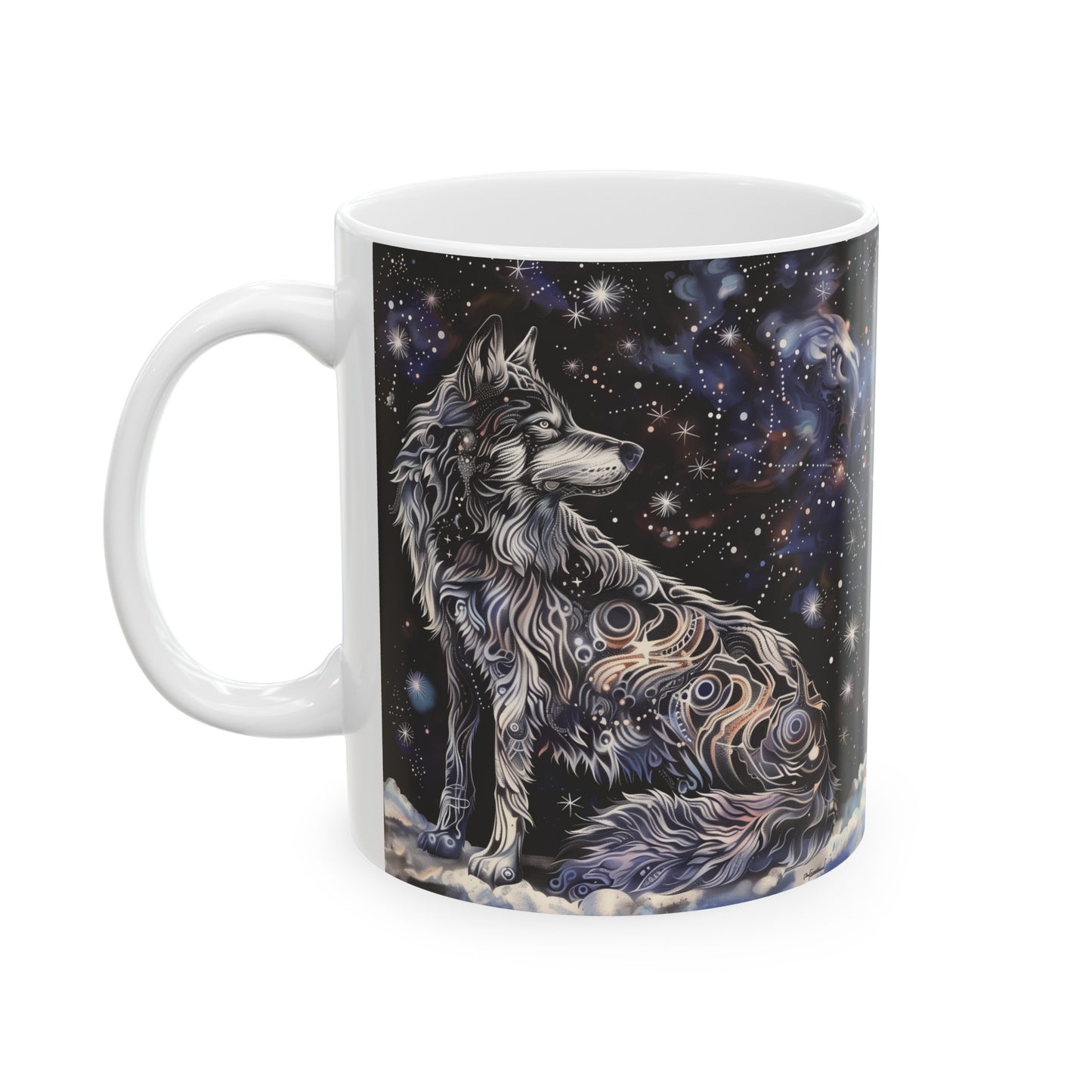 Cosmic Wolf C - Ceramic Mug Collection