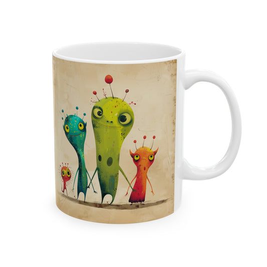 Cartoonish Aliens C - Ceramic Mug Collection