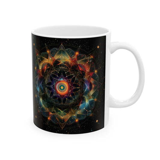 Geometric Mandala D - Ceramic Mug Collection