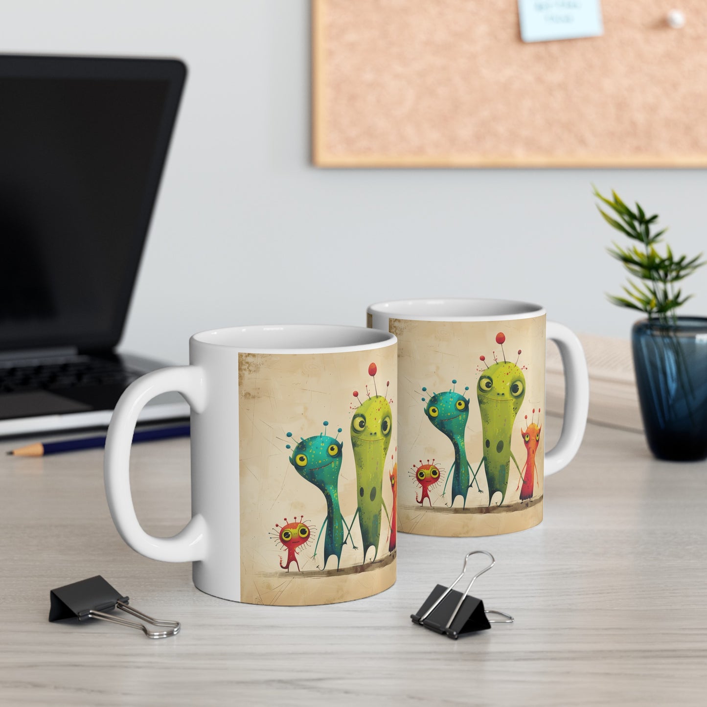 Cartoonish Aliens C - Ceramic Mug Collection