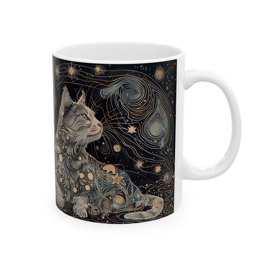 Cosmic Cat D - Ceramic Mug Collection