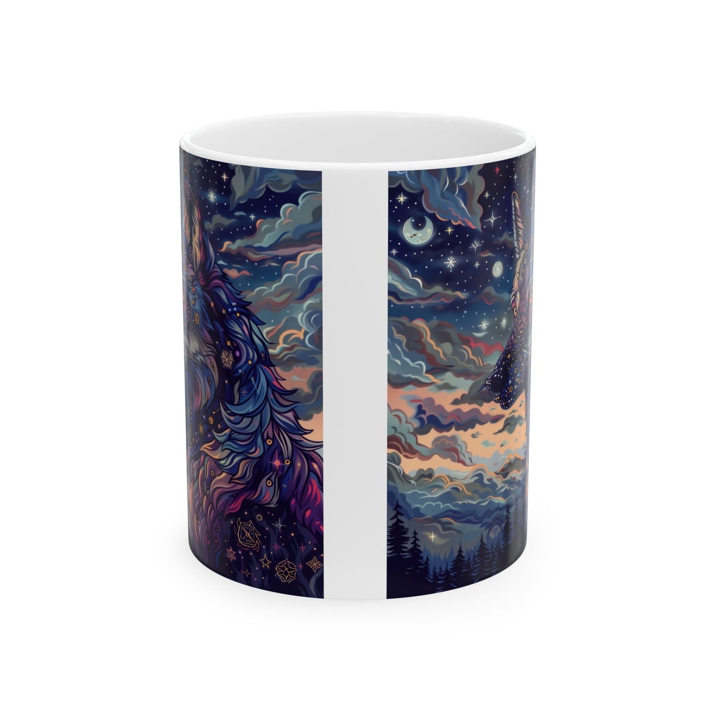 Cosmic Wolf D - Ceramic Mug Collection