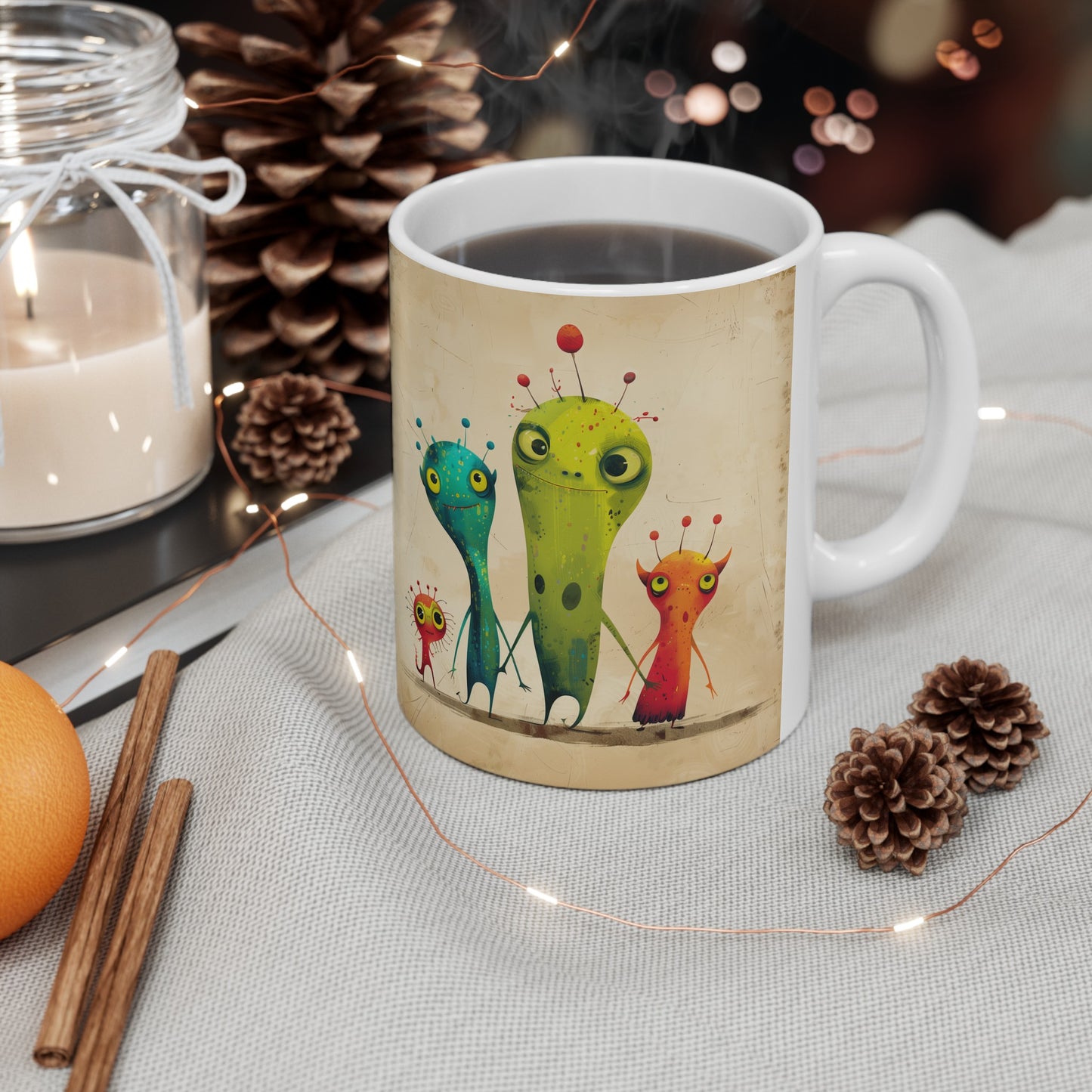 Cartoonish Aliens C - Ceramic Mug Collection