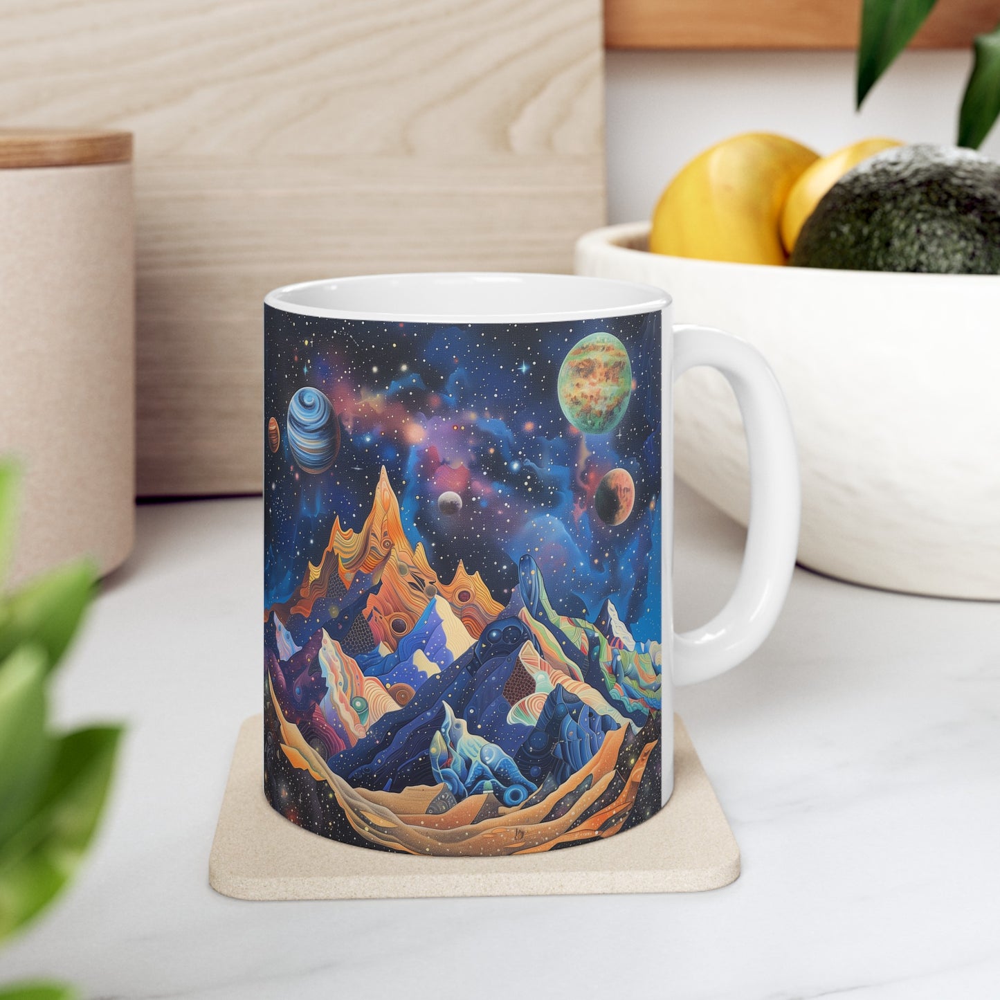 Artistic Cosmic Mountains A - Ceramic Mug Collection