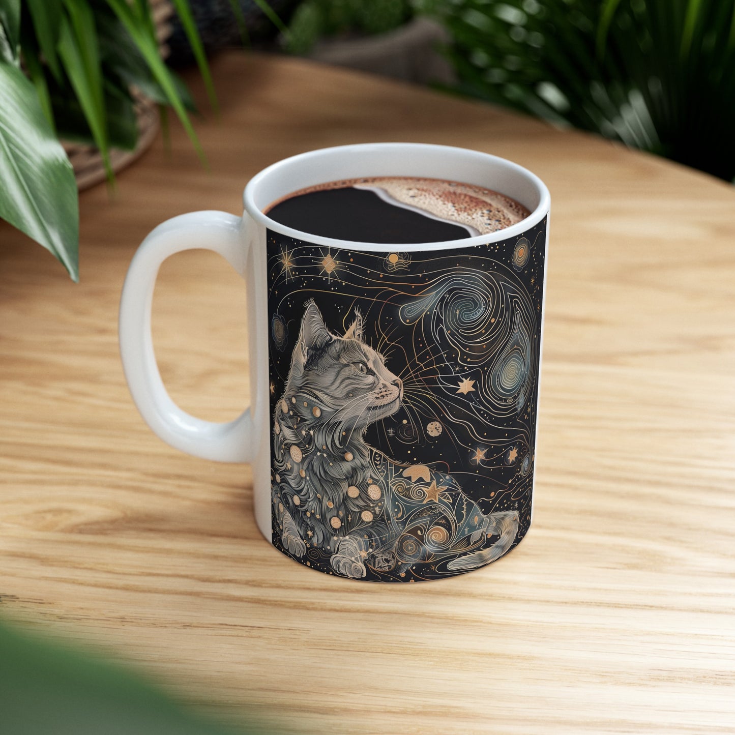 Cosmic Cat D - Ceramic Mug Collection