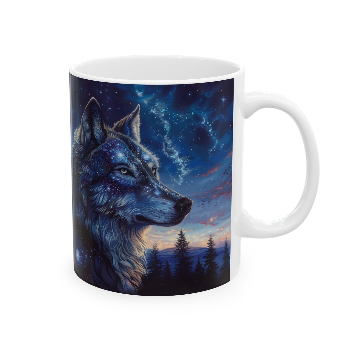 Cosmic Wolf B - Ceramic Mug Collection