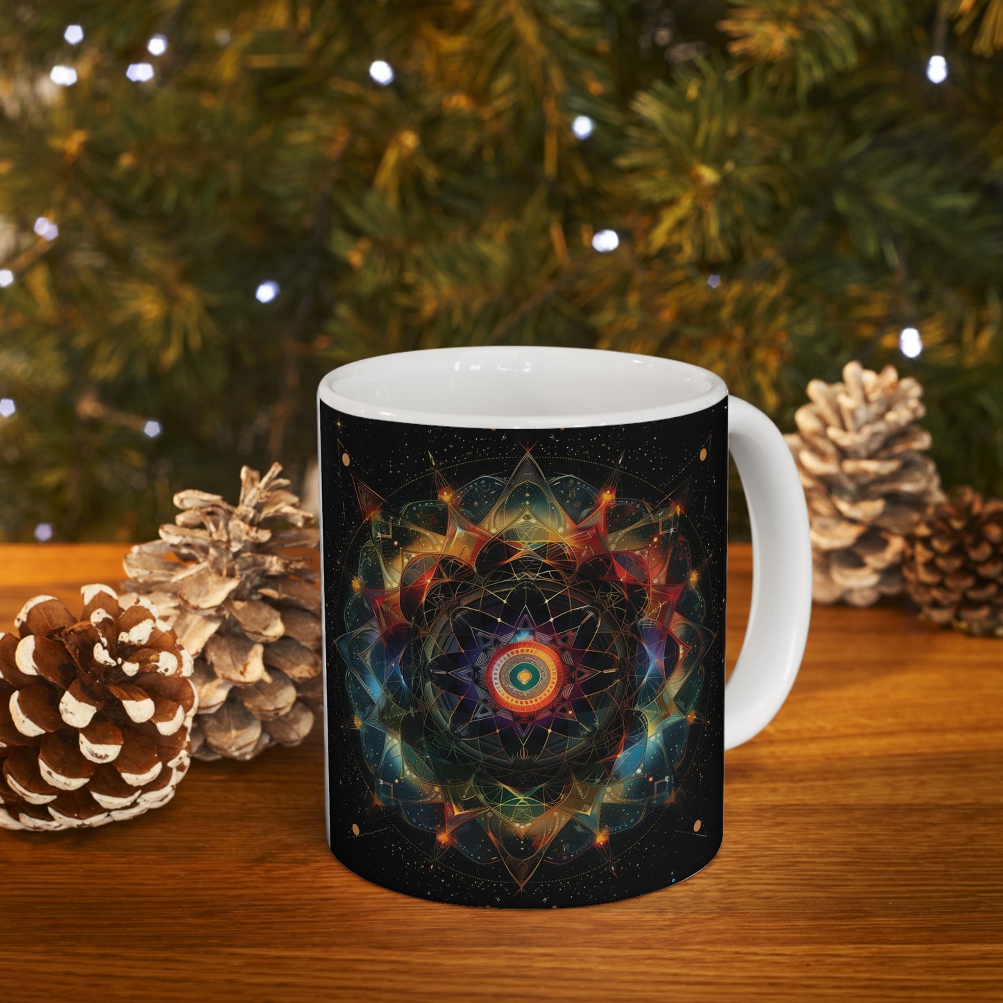 Geometric Mandala D - Ceramic Mug Collection