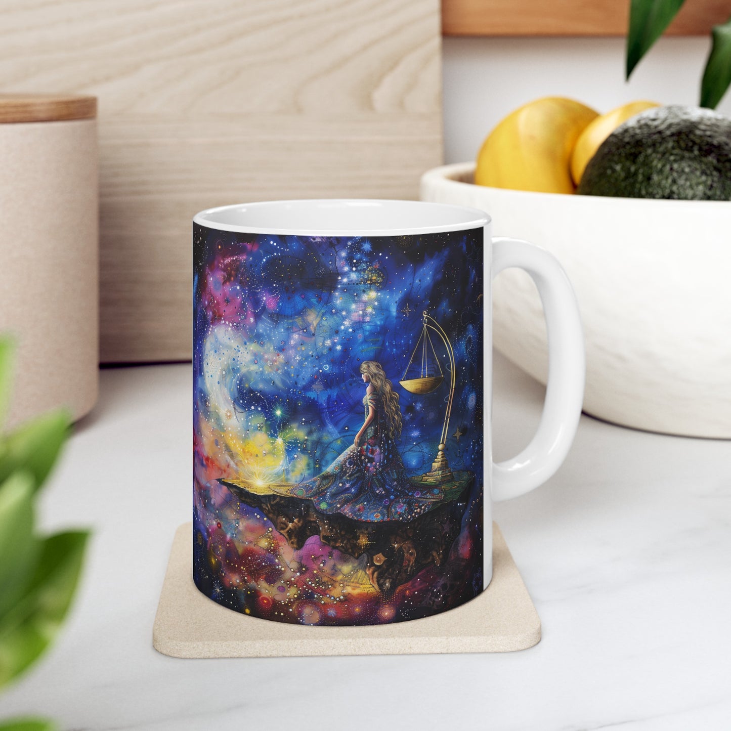 Libra Celestial #2 - Ceramic Zodiac Mug Collection