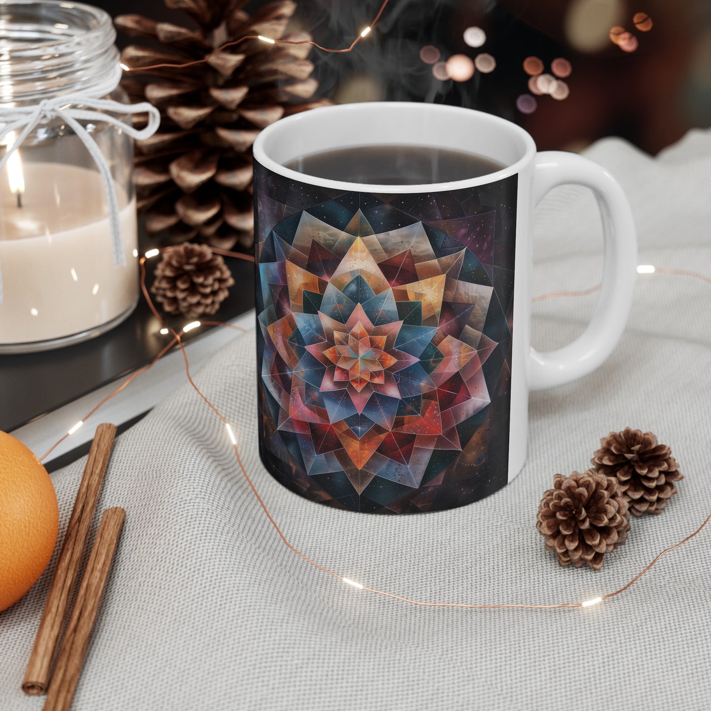 Geometric Mandala B - Ceramic Mug Collection