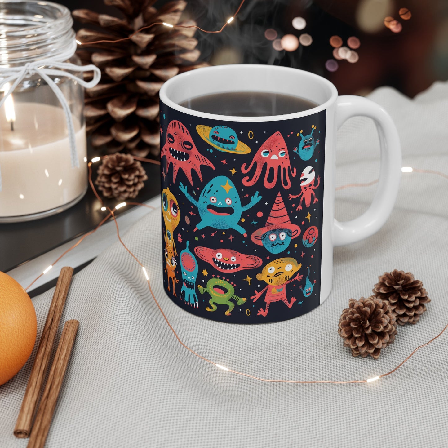 Cartoonish Aliens D - Ceramic Mug Collection