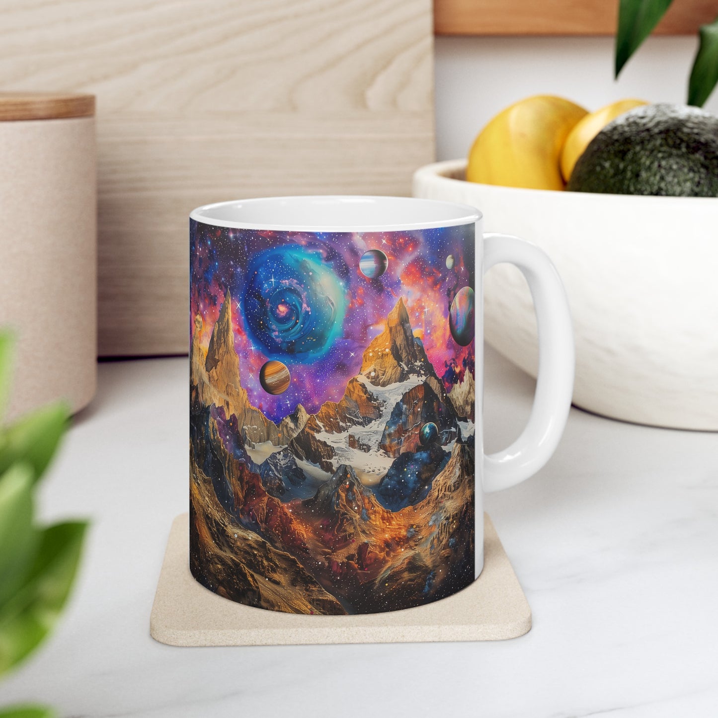 Artistic Cosmic Mountains B - Ceramic Mug Collection