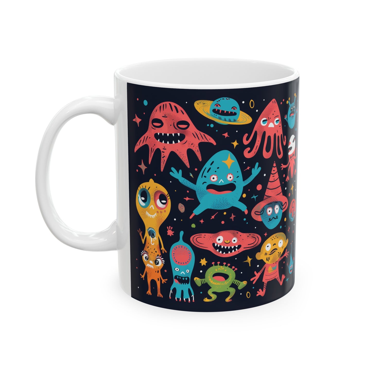 Cartoonish Aliens D - Ceramic Mug Collection