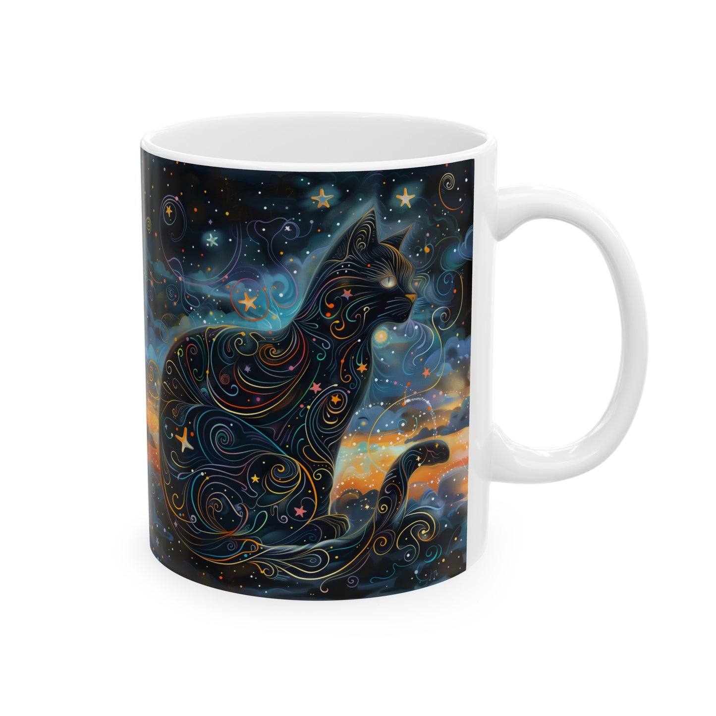 Cosmic Cat B - Ceramic Mug Collection