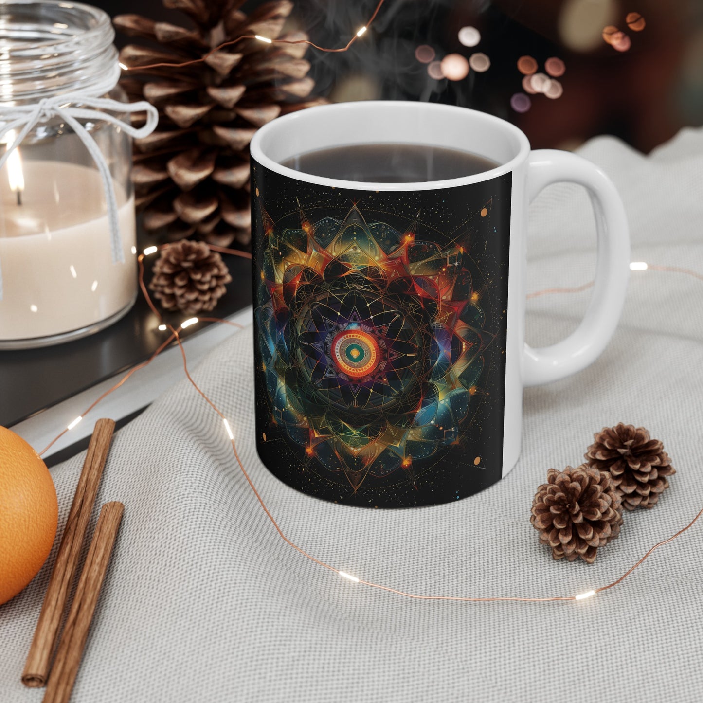 Geometric Mandala D - Ceramic Mug Collection