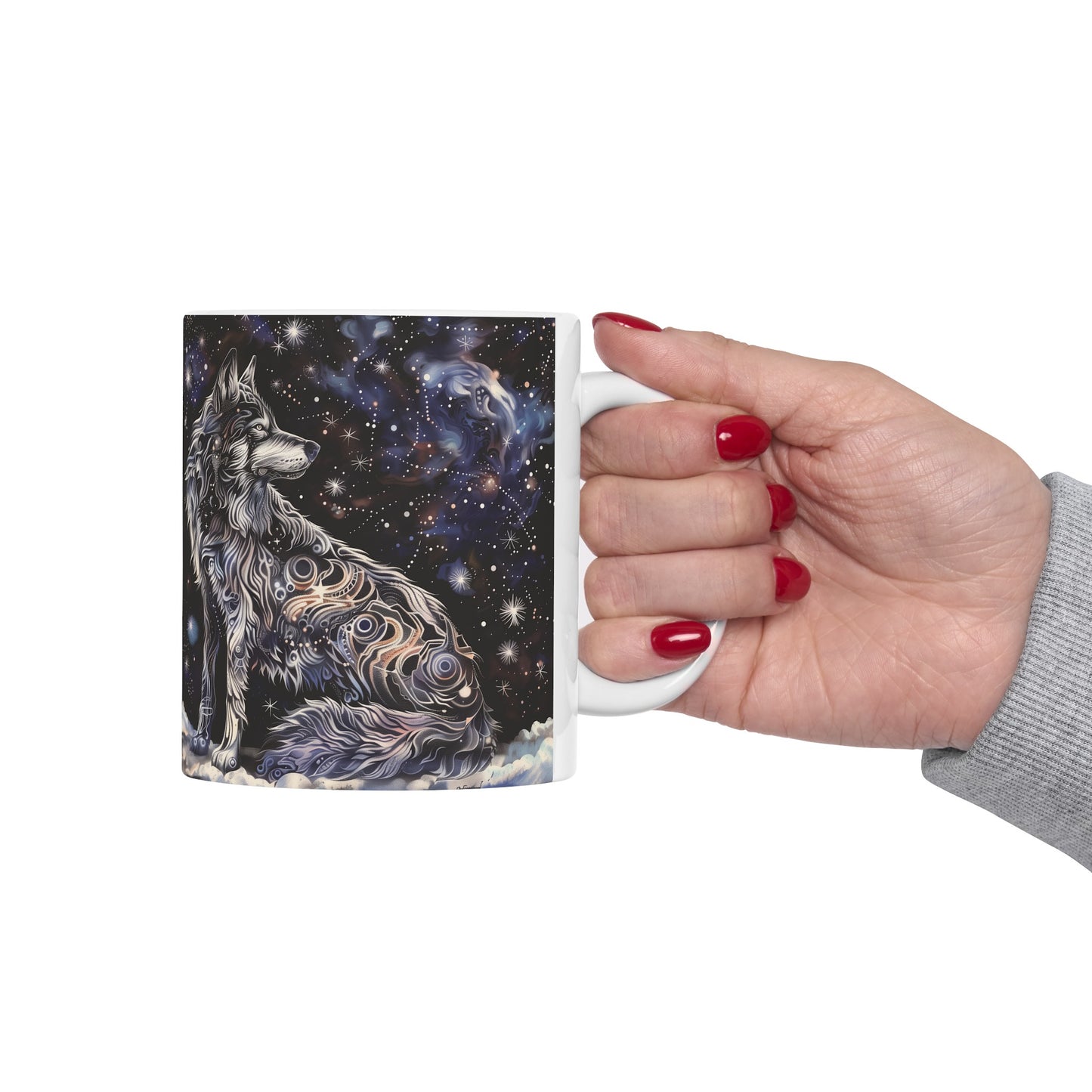 Cosmic Wolf C - Ceramic Mug Collection