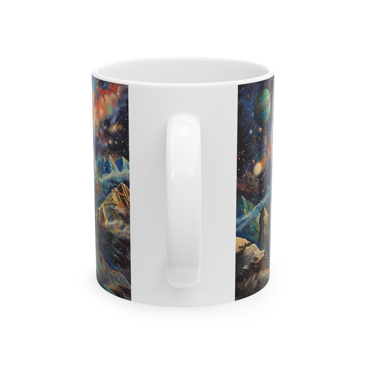 Artistic Cosmic Mountains C - Ceramic Mug Collection