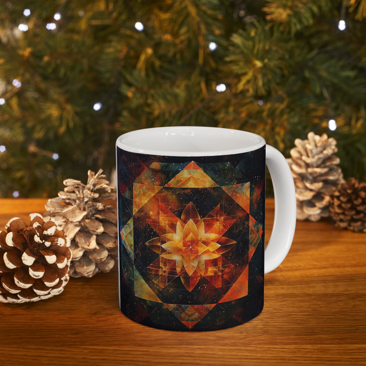 Geometric Mandala C - Ceramic Mug Collection