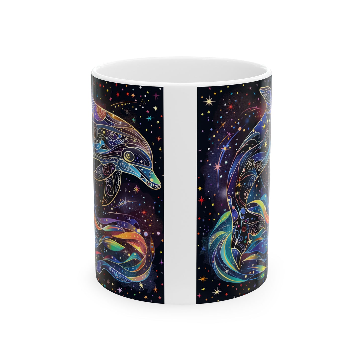 Cosmic Dolphin C - Ceramic Mug Collection