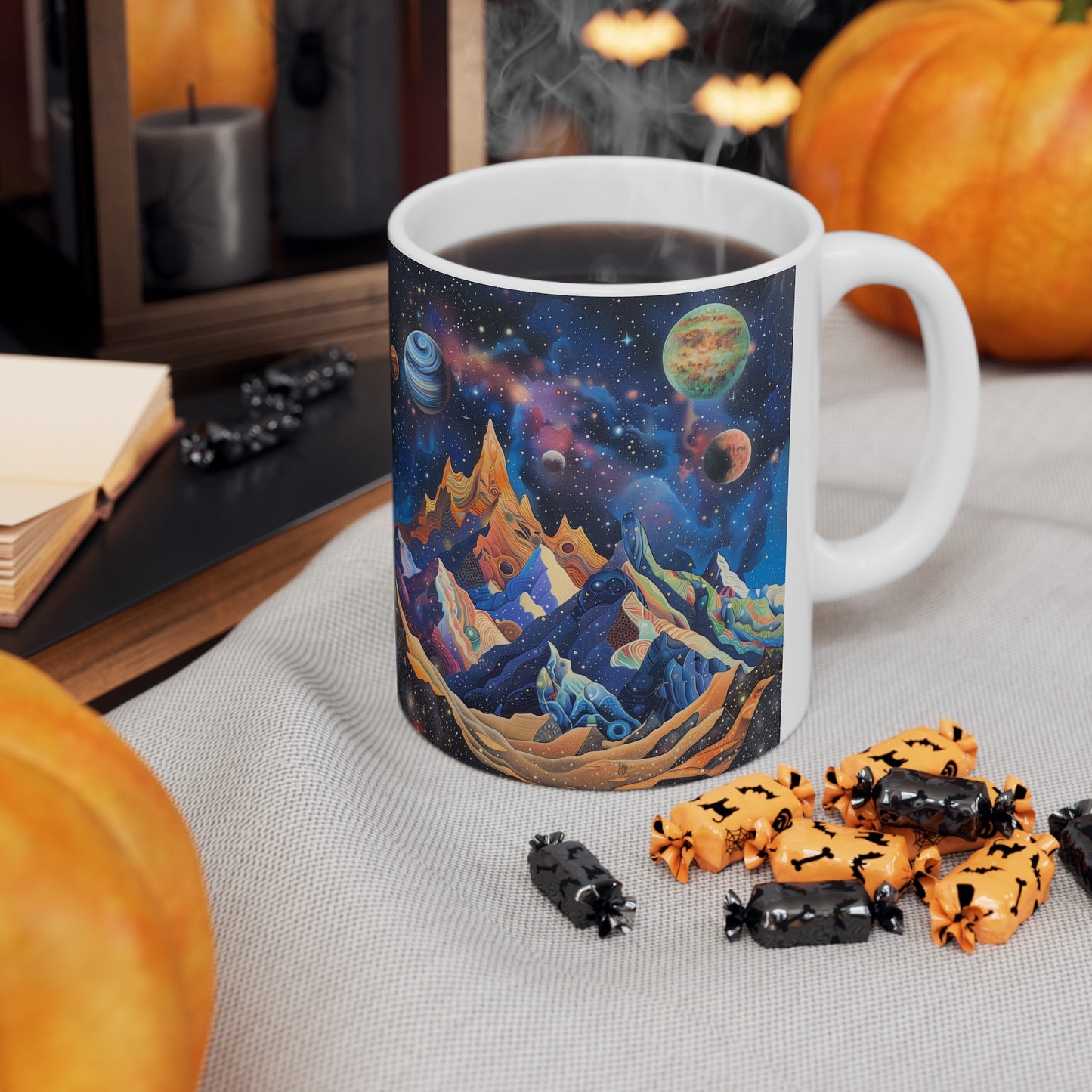 Artistic Cosmic Mountains A - Ceramic Mug Collection