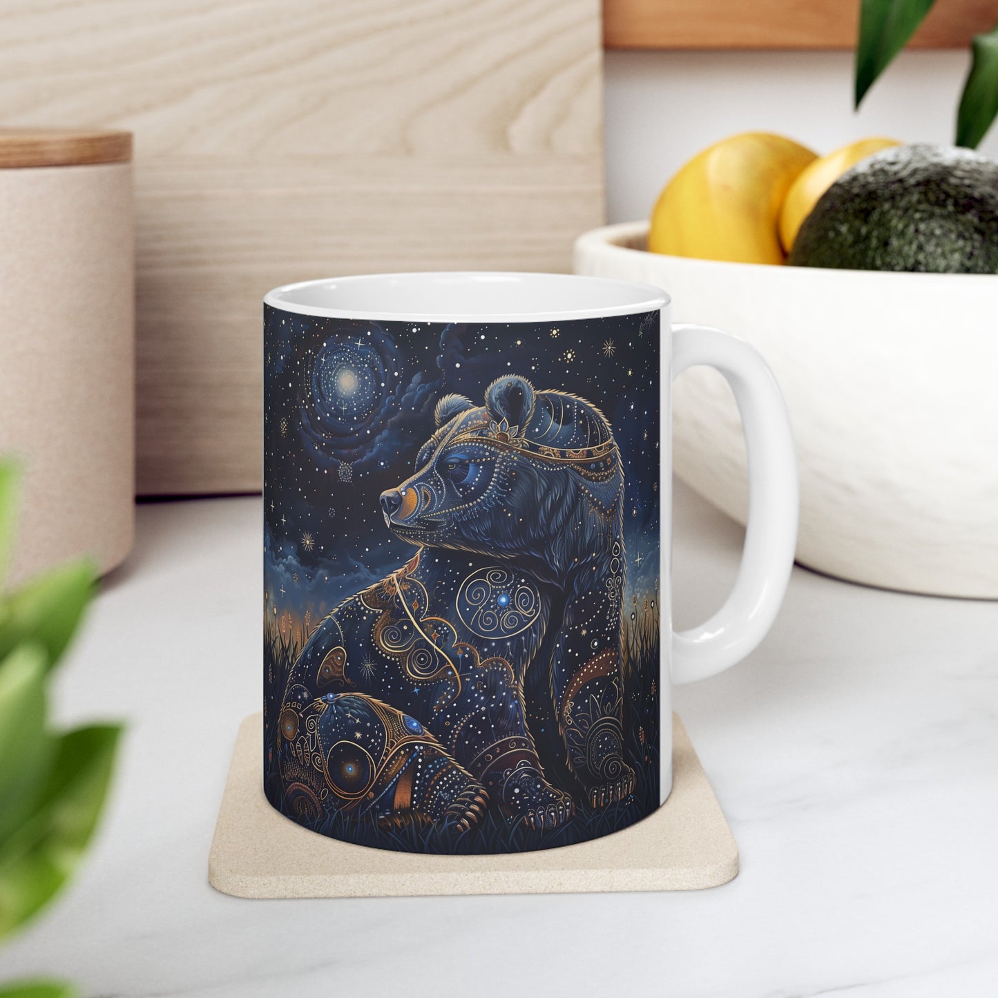 Cosmic Bear D - Ceramic Mug Collection