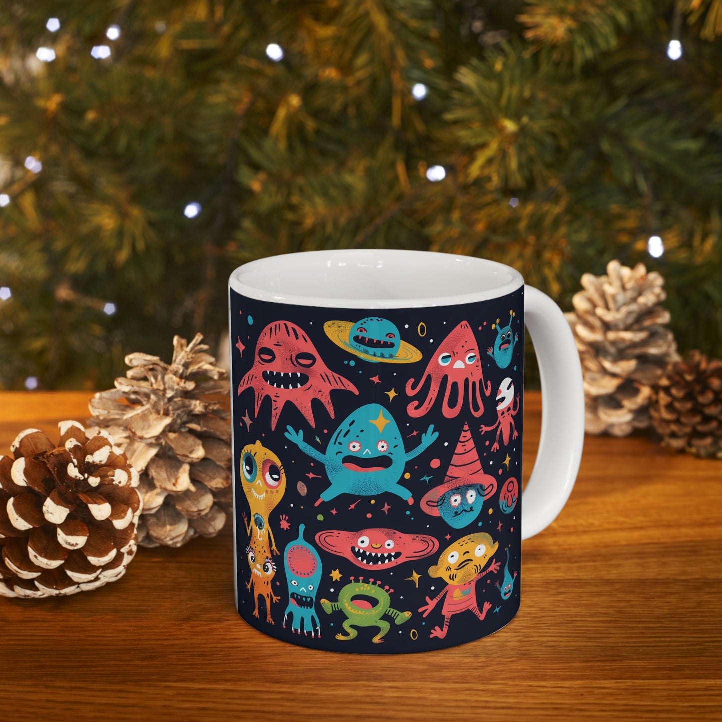 Cartoonish Aliens D - Ceramic Mug Collection